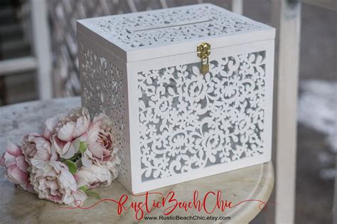 metal wedding card box with lock|large wedding card box locked.